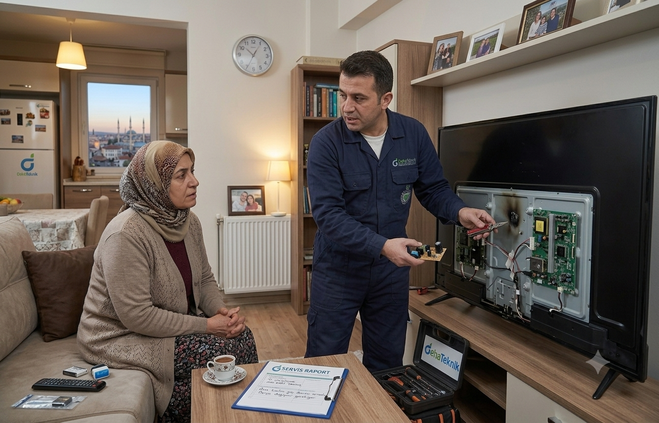 LED TV Ekran ve Besleme Kartı Tamiri
